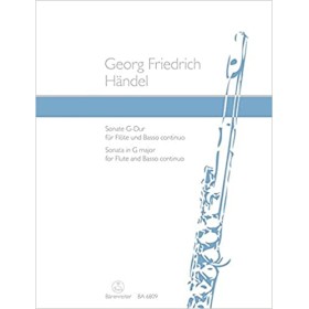 Handel, G.F: Sonata en Sol Mayor para flauta y bajo continuo (Barenreiter)