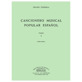 Pedrell f.  cancionero musical popular español vol. 1, 2, 3,4