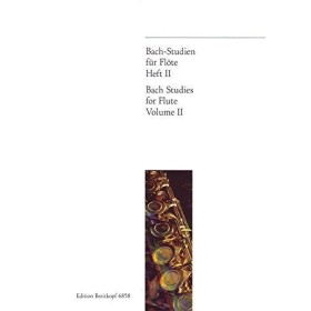 Bach. estudios para flauta sola vol. 2 (breitkopf)