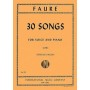 Faure, 30 songs (canciones) para voz y piano (high voice)