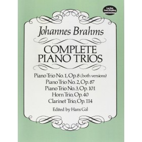 Brahms j. trios con piano completos (op.87,101,40,114) dover