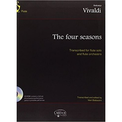 Las cuatro estaciones para orquesta de flautas + cd. a. viva
