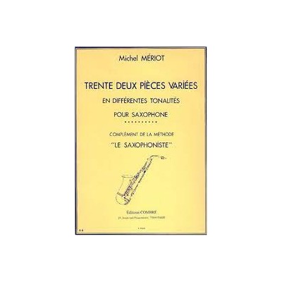 Meriot, 32 piezas variadas para saxo (Ed. Combre)