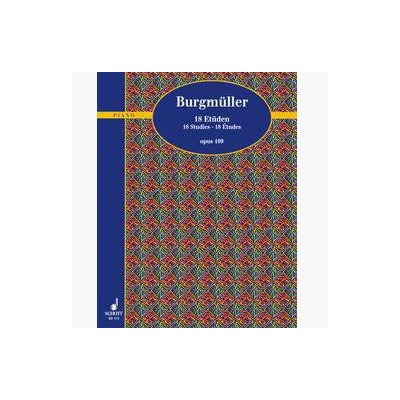 Burgmuller 18 estudios  op.109 piano (Ed. Schott)