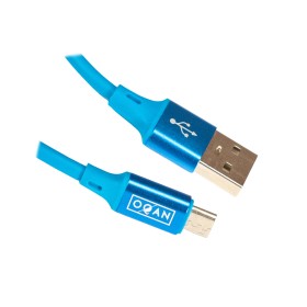 CABLE MICRO USB AZUL