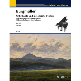 Burgmuller f.  estudios brillantes y melodicos (12)  op.105