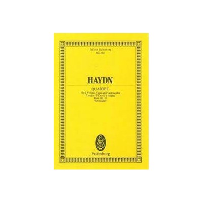 Haydn, Cuarteto de cuerda Hob. III:17 Serenade (bolsillo) Ed. Eulemburg