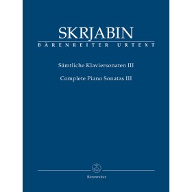 Skrjabin, Piano sonatas vol. 3 para piano (Ed. Barenreiter)