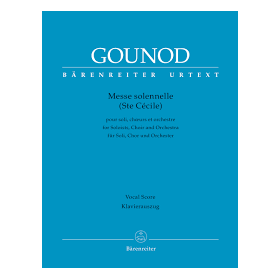 Gounod, Misa solemne (Sta. Cecilia) para canto y piano (Ed. Barenreiter)