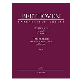 Beethoven, 3 Sonatas (en Fam, LaM, DoM) op. 2 para piano (Ed. Barenreiter)