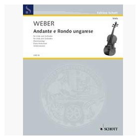 Weber c.m.  andante y rondo hungaro (viola y piano)
