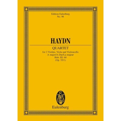 Haydn j. cuarteto en la m hob iii:60 op.55/1 (2vl. vla y cll