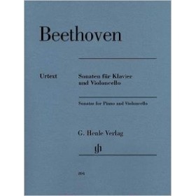Beethoven l.v. sonatas para piano y violoncello (Henle Verlag)