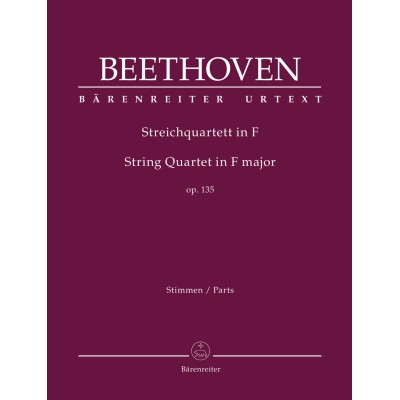 Beethoven L. Cuarteto para cuerda op.135 en FaM