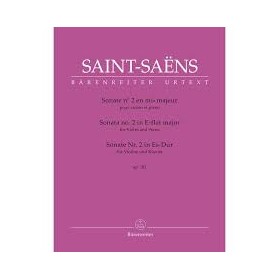 Saint Saens, Sonata nº 2 en Mib M op.102 para violin y piano (Barenreiter)