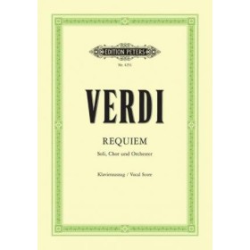 Verdi, Requiem. Vocal Score. (Ed. Peters)