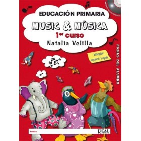 Velilla n. music y musica (ed. primaria) vol. 1 alumno (con cd)