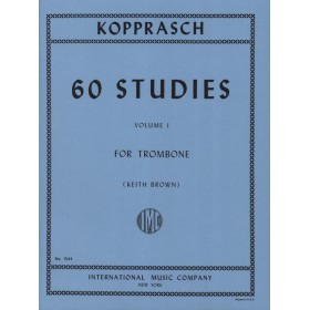Kopprasch, 60 estudios vol. 1 para trombon (brown) IMC