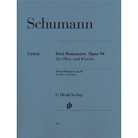 Schumann. romanzas (3) op 94 para oboe y piano (henle verlag