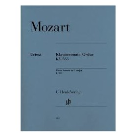 Mozart. Sonata KV 283 (189h) en Sol Mayor para piano (Henle)
