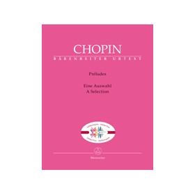 Chopin, Preludios, seleccion para piano (Ed. Barenreiter)