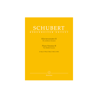 Schubert, Piano Sonatas (D664,784,840,845,850) Ed. Barenreiter