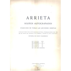 Arrieta solfeos autografiados 2º curso
