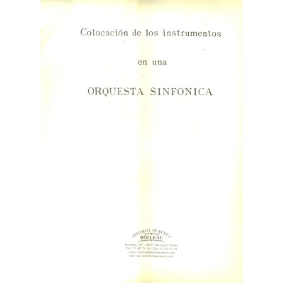 Didactico. la orquesta y sus instrumentos(colocacion)