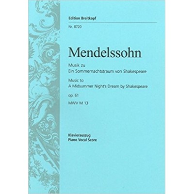 Mendelssohn sueño de una noche de verano op.61 (score)