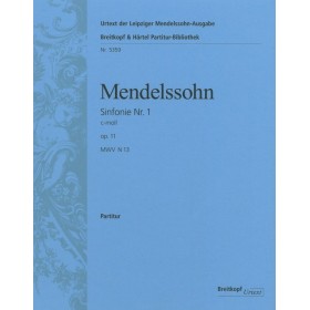 Mendelssohn f. sinfonia nº1 do m op.11 mwv n13 -full score-b