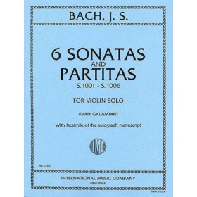 Bach, J.S. 6 Sonatas y partitas violin solo (Galamian) Ed. IMC