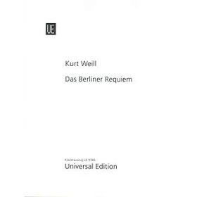 Weill, k. das berliner requiem para canto y piano (ed. unive