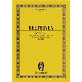 Beethoven cuarteto sibm op.18/6.dos violines,viola y violonchelo(eulenburg)