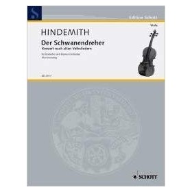 Hindemith, p.  der schwanendreher para viola y piano (ed sch