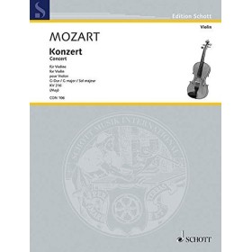 Mozart, concierto para violin nº3 kv 216 en sol m kv216 -sco