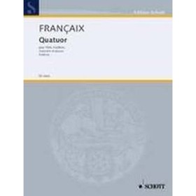 Francaix j. cuarteto para flauta, oboe, clarinete y fagot (e