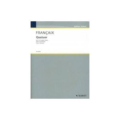 Francaix, j. cuarteto para corno ingles, violin, viola y cello -partes- (ed. schott)