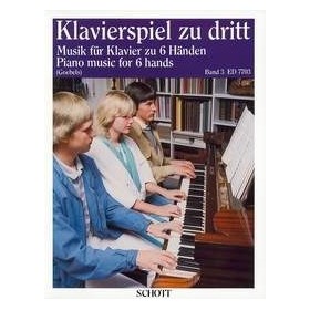 Vv.aa. klavierspiel zu dritt vol. 3 (piano 6 manos) edit. go