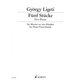 Ligeti g.  piezas (5) para piano 4 manos (Ed. Schott)