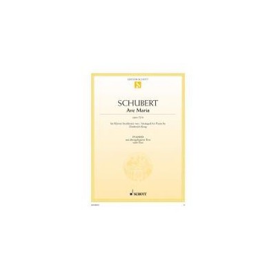 Schubert f. ave maria op.52 nº 6 para piano (krug)(schott)