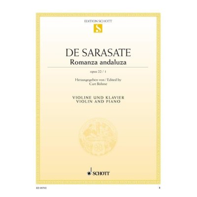 Sarasate p.  romanza andaluza  op.22 nº1 (violin y piano) (s