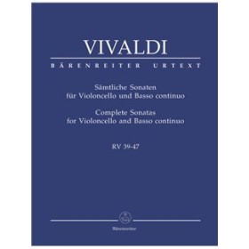 Vivaldi. sonatas completas para cello y piano rv 39-47 (bare