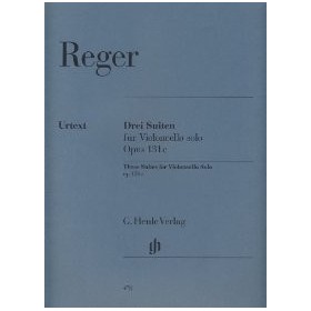 Reger m. suites (3) dom op. 131 c para cello solo (henle ver