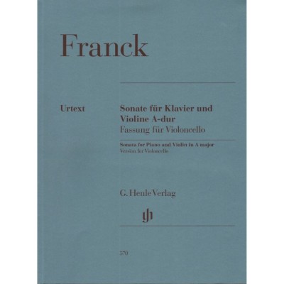 Franck. sonata para cello y piano la m. (henle verlag)