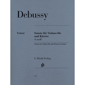 Debussy c. sonata para cello y piano re m (henle verlag)