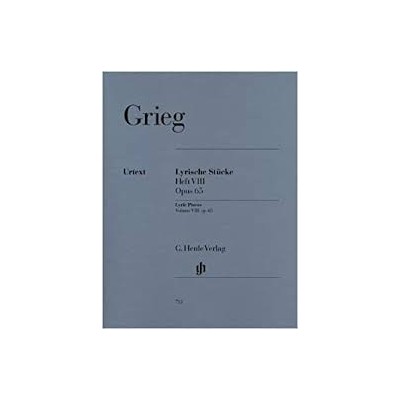 Grieg e. Piezas liricas vol.VIII op.65 para piano (Ed. Henle Verlag)
