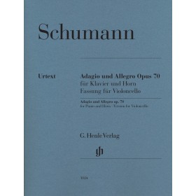 Schumann. adagio y allegro op. 70 para cello y piano (henle