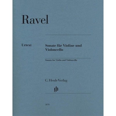 Ravel. sonata para violin y cello (henle verlag)