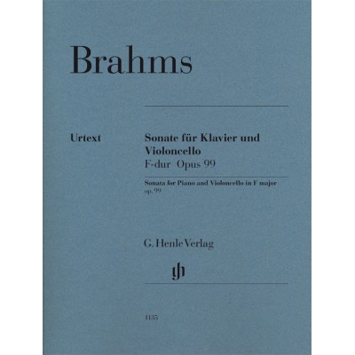 Brahms j. sonata fam para cello y piano op. 99 (henle verlag