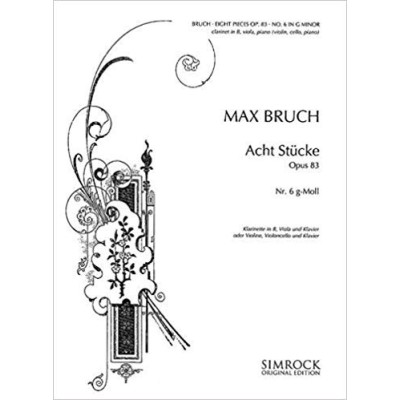 Bruch m. 8 piezas op. 83/6 (para clarinete, viola y piano)